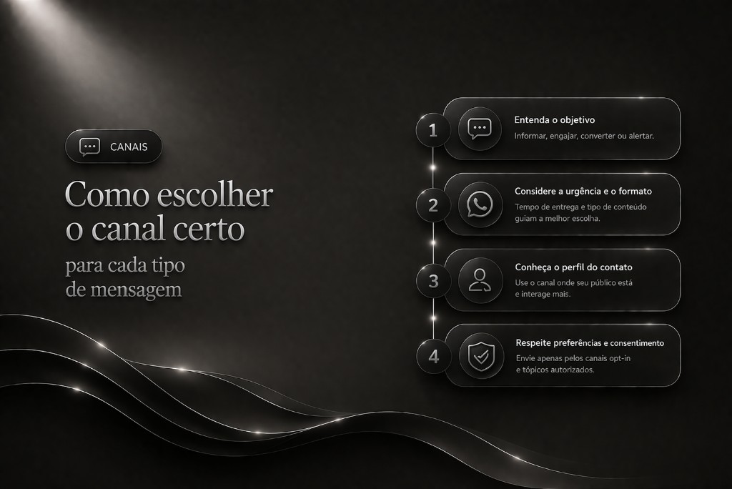 Como escolher o canal certo para cada tipo de mensagem